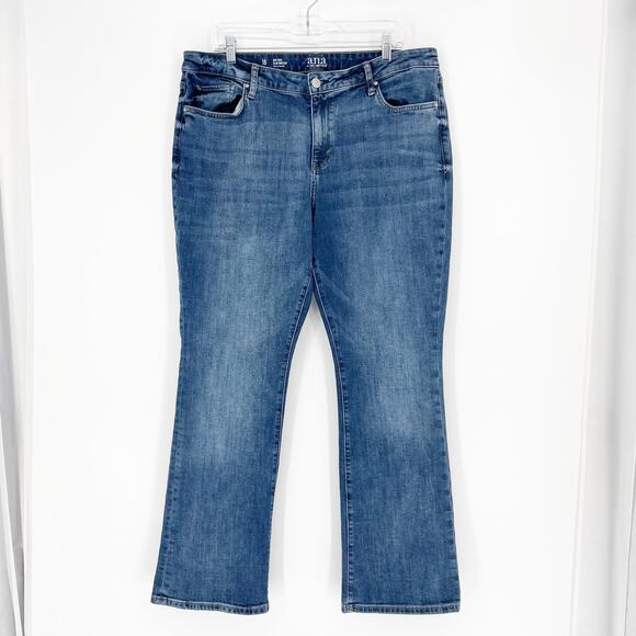 a.n.a A new Approach Mid Rise Slim Bootcut Jean Size 18 - Picture 1 of 8